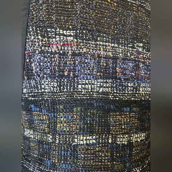 LIDA BADAY Designer Wool Tweed And Silk Jacket/ Blazer. Multicolour Knit. Size 2 - Picture 8 of 16